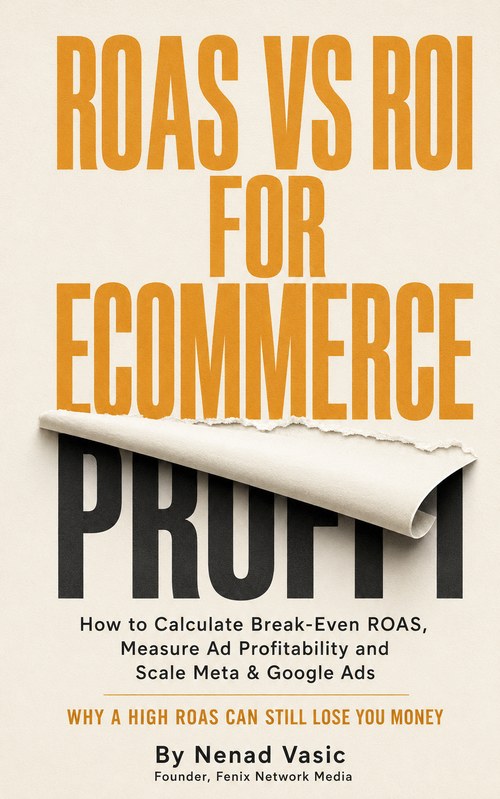 ROAS vs ROI for Ecommerce book cover