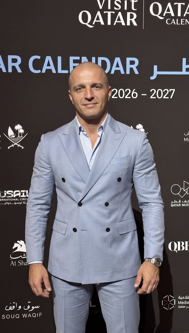 Nenad Vasic at the Visit Qatar Calendar launch, 2026